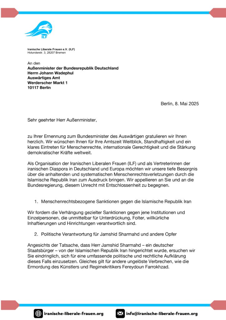 Offener Brief an Wadephul