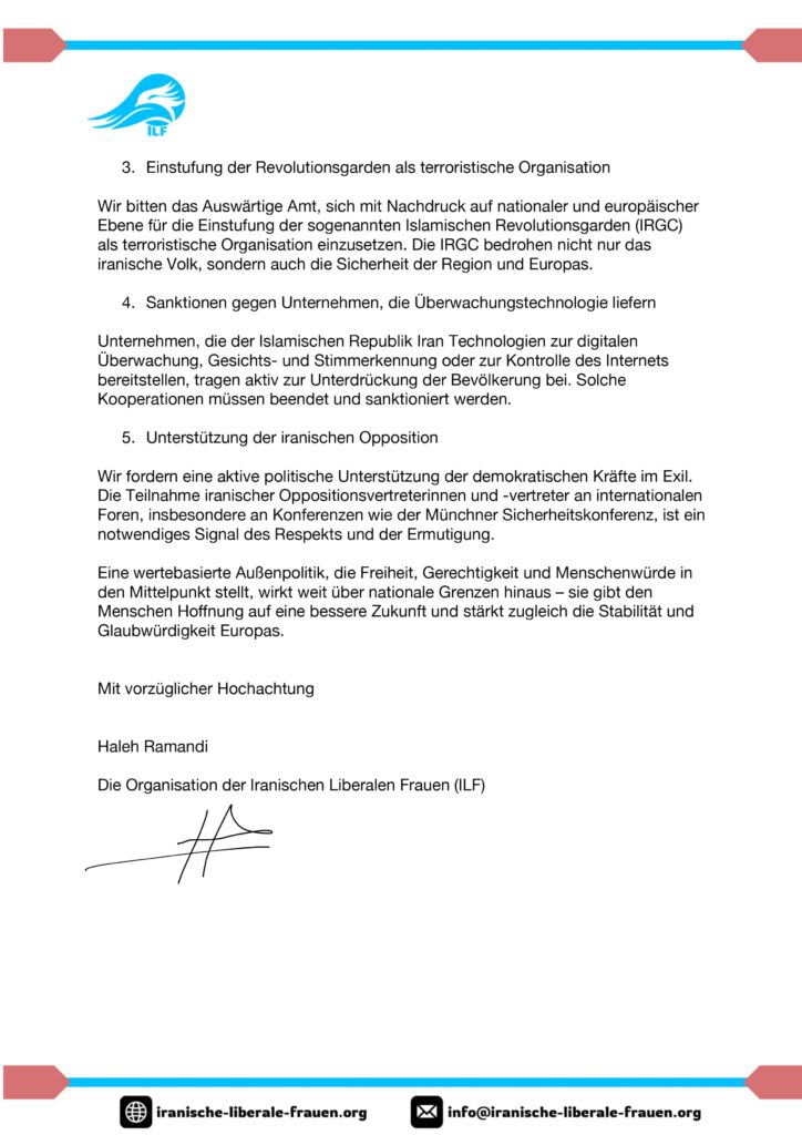 Offener Brief an Wadephul