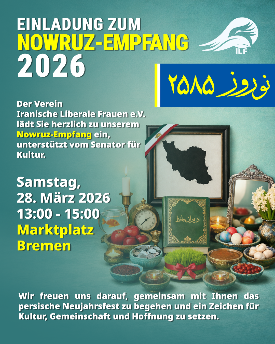Einladung zum Nowruz-Empfang 2026